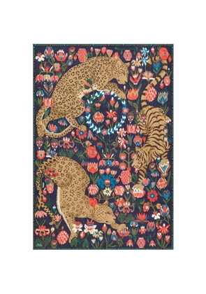 Inoui Editions graphic-print scarf - Blue