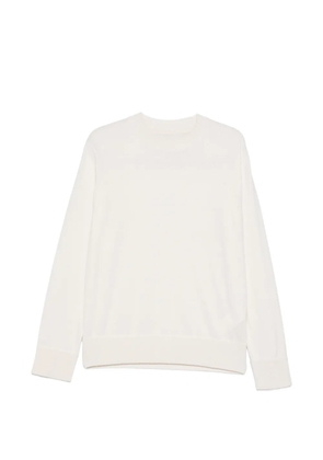 sacai long-sleeve crew-neck sweater - Neutrals