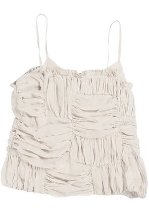 Comme des Garçons TAO draped sleeveless top - Neutrals
