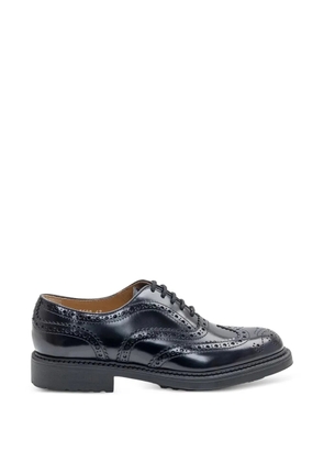 Doucal's black leather oxfords