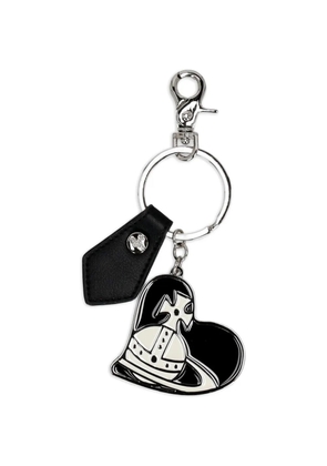 Vivienne Westwood Orb heart-charm keyring - Black