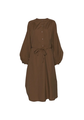 LouLou de Saison belted button-fastening midi dress - Neutrals