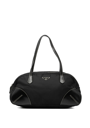 Prada Pre-Owned 2013-2025 Vitello Trimmed Tessuto handbag - Black