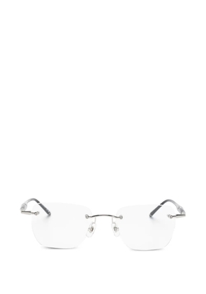 Montblanc rimless rectangle glasses - Silver