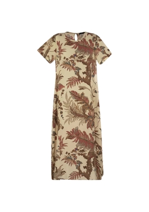 Weekend Max Mara flower print T-shirt dress - Neutrals