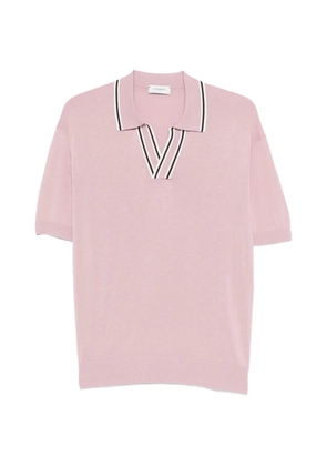 Paolo Pecora V-neck striped T-shirt - Pink
