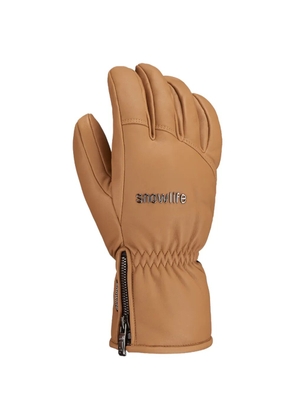 SNOWLIFE Grand Soft DT zip leather gloves - Neutrals