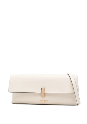TWINSET gold-tone-hardware clutch bag - Neutrals
