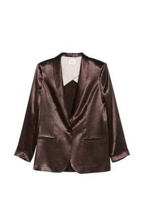 Alysi shiny smoking jacket - Brown