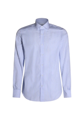 Mazzarelli striped buttoned shirt - Blue