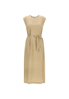 Peserico sleeveless midi dress - Neutrals