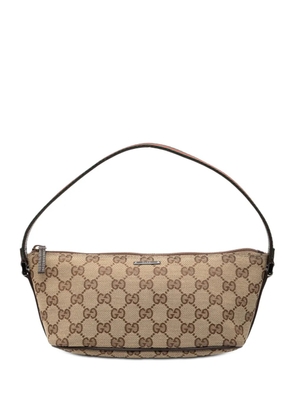 Gucci Pre-Owned 2000-2015 GG Canvas Web Boat shoulder bag - Brown