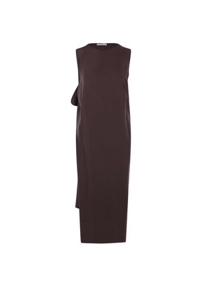 Dusan draped dress - Brown