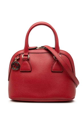 Gucci Pre-Owned 2000-2015 Mini Leather GG Charm Dome satchel - Red