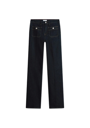 Tommy Hilfiger patch-pocket flared jeans - Blue