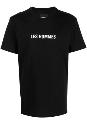 LES HOMMES logo print T-shirt - Black