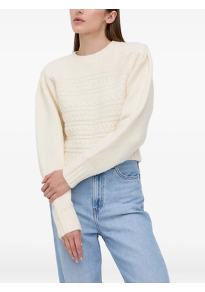 For Love And Lemons cable-knit sweater - Neutrals