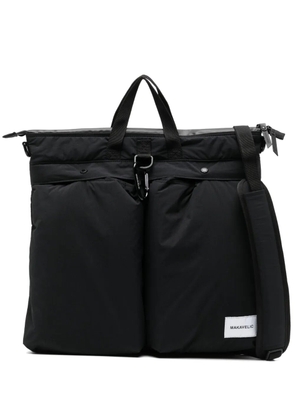 Makavelic logo-patch tote backpack - Black