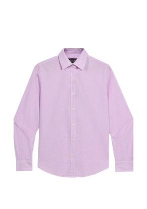 Brooks Brothers embroidered logo vichy shirt - Purple