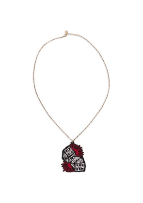 RED(V) lobster clasp-fastening necklace - Gold