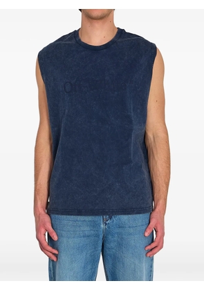 Off-White logo-print vest - Blue