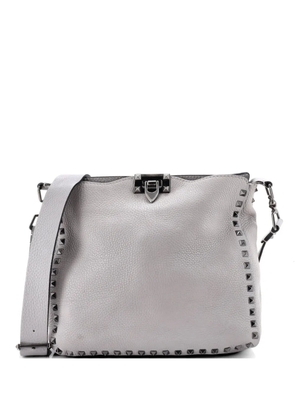 Valentino Garavani Pre-Owned Rockstud Flip Lock Messenger Bag Leather Small crossbody bag - Grey