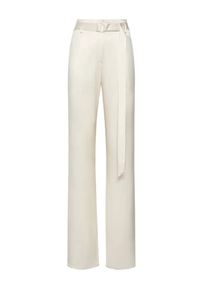 LAPOINTE D-ring-belt trousers - Neutrals