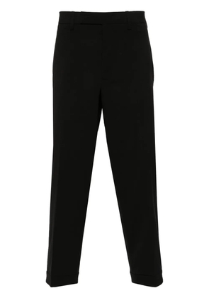 Neil Barrett BARRETT SLIM REGULAR RISE METAL HEM ADJUSTER TROUSERS - Black
