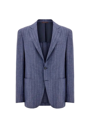Canali single-breasted blazer - Blue