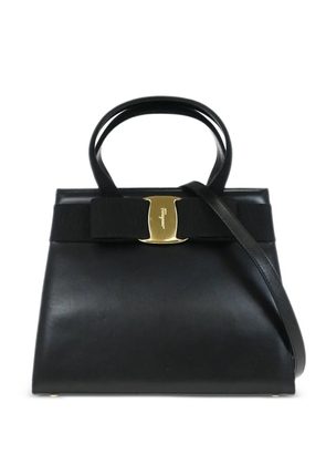 Ferragamo Pre-Owned 1990s vara bow shoulder bag - Black