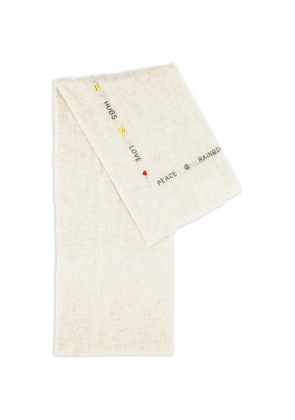 Benaras By Citrus embroidered scarf - Neutrals