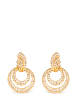 Christian Dior Pre-Owned 1980s door-knocker clip-on earrings - Gold