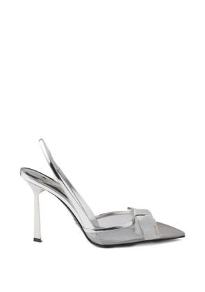 Prada leather slingback pumps - White