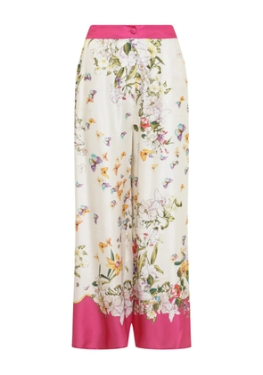 Anna Molinari floral-print trousers - Neutrals