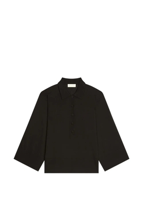 DRIES VAN NOTEN buttoned polo top - Black