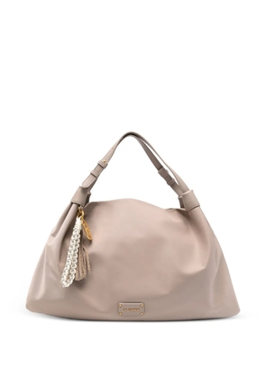 La Carrie braided tassel tote bag - Neutrals
