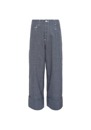 Junya Watanabe MAN x Levi's cuffed pocket wool trousers - Blue