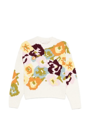 ZIMMERMANN floral jersey - White