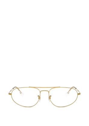Ray-Ban round browline glasses - Gold