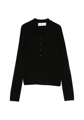 IVORY PARIS button polo shirt - Black