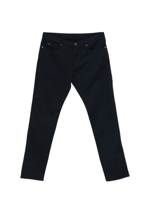 Emporio Armani logo-plaque trousers - Blue