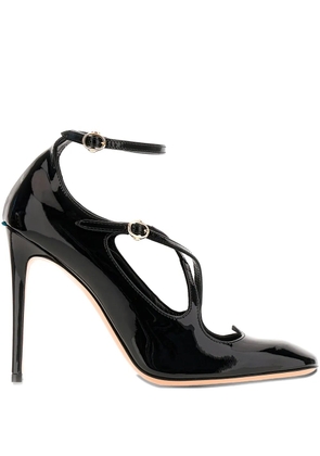 A.Bocca 90mm T-strap leather pumps - Black