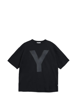 YMC Triple Y print T-shirt - Black