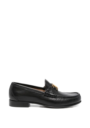 Valentino Garavani Pre-Owned VLogo signature leather loafers - Black