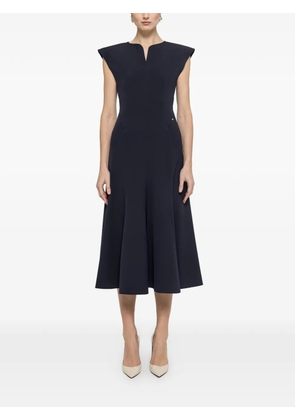 NISSA A-line midi dress - Blue