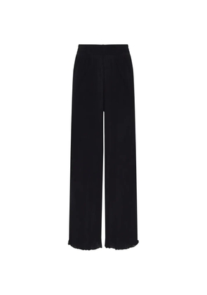 Vilebrequin elasticated-waistband wide-leg trousers - Black