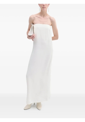 CO COLLECTION strapless column dress - White