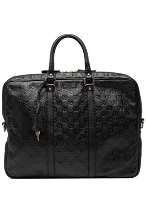 Gucci Pre-Owned 2000-2015 Guccissima business bag - Black