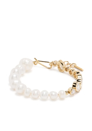 Completedworks Glitch pearl-embellished bracelet - Gold