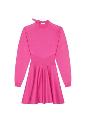 Givenchy bow-detail flared mini dress - Pink